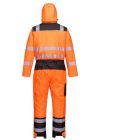 PW352 Portwest munkavédelmi overál 8 funkcionális,biztonságos tárolózsebel Narancs/Fekete L