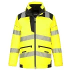 PW367 Portwest Hi-Vis kapucnis munkavédelmi kabát Sárga/Fekete XL