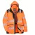 PW367 Portwest Hi-Vis kapucnis munkavédelmi kabát Narancs/Fekete és Sárga/Fekete