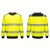 PW379YBRS, Portwest PW3 Hi-Vis Crew Neck pulóver, YeBk, méret: S