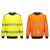 PW3 Hi-Vis Crew Neck pulóver Sárga/Narancs