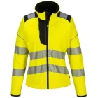 PW381 Portwest  Hi-Vis softshell női jólláthatósági munkavédelmi kabát  Sárga/Fekete L