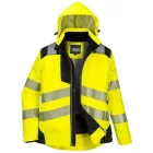 PW382 Portwest női télikabát hővisszaverő béléspanelel és  EZEE zippzáras technológiával Sárga/Fekete XXXL