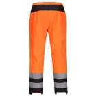 PW386 Portwest munkavédelmi női jólláthatósági derekas esőnadrág Narancs/Fekete XS