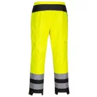 PW386 Portwest munkavédelmi női jólláthatósági derekas esőnadrág Sárga/Fekete L