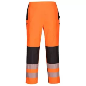   PW386 Portwest munkavédelmi női jólláthatósági derekas esőnadrág Narancs/Fekete és Sárga/Fekete