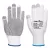Grip 13 PVC pöttyös érintőképernyős kesztyű (12 pár) PW_A118W7RL Fehér/Szürke - L méret