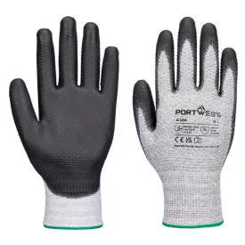   Grip 13 PU gyémántkötésű kesztyű (12 pár) PW_A124G8RXXXL Szürke/Fekete - XXXL méret