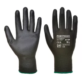   PU kesztyű - teljes karton (480 pár) PW_A129BKRM Fekete - M méret
