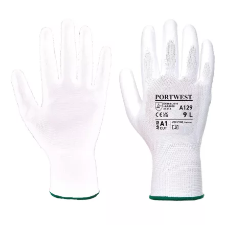 PU kesztyű - teljes karton (480 pár) PW_A129WHRXXL Fehér - XXL méret