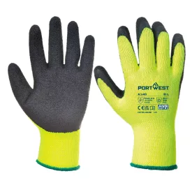  Thermal latex mártott kesztyű PW_A140BKRXL Fekete - XL méret