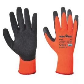   Thermal latex mártott kesztyű PW_A140ORBXXL Narancs/Fekete - XXL méret