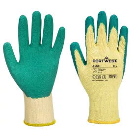 Classic Grip latex kesztyű PW_A150GNRM Zöld - M méret