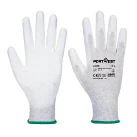   ESD tenyér bevont védőkesztyű PW_A199GRRXL Szürke - XL méret