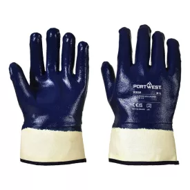   Csuklóig mártott nitril kesztyű PW_A302NARM Navy - M méret