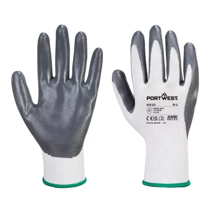 Flexo Grip nitril kesztyű PW_A310GRWXXL Szürke/Fehér - XXL méret