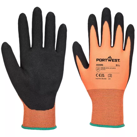 Dermi-Grip NPR15 Nitril Sandy kesztyű PW_A335O8RXXL Narancs/Fekete - XXL méret