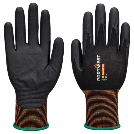 GP Grip 18 Nitril Mikrohabos kesztyű PW_A374K8RL Fekete - L méret