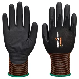   GP Grip 18 Nitril Mikrohabos kesztyű PW_A374K8RS Fekete - S méret
