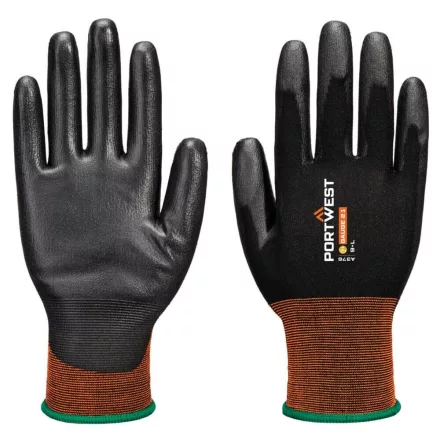 GP Grip 21 PU kesztyű PW_A376K8RS Fekete - S méret
