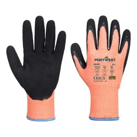  Vis-Tex Winter Cut D13 nitril kesztyű PW_A646O8RM Narancs/Fekete - M méret