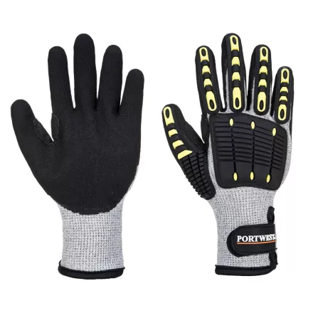Anti Impact vágásbiztos Thermal kesztyű PW_A729G8RM Szürke/Fekete - M méret