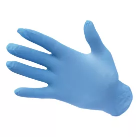   Púdermenetes nitril egyszer használatos kesztyű (100db) PW_A925BLUXL Kék - XL méret