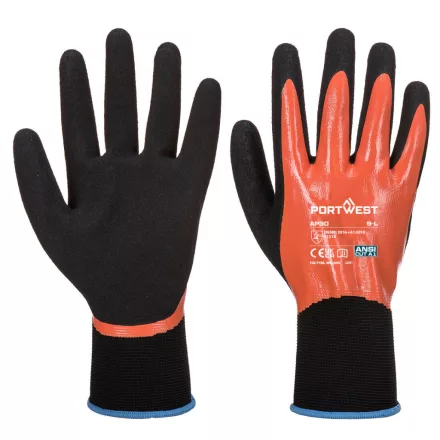 Dermi Pro kesztyű PW_AP30O8RXL Narancs/Fekete - XL méret