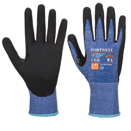 Dexti Cut Ultra kesztyű PW_AP52B8RXXL Kék/Fekete - XXL méret