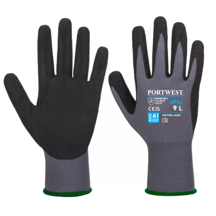 Dermiflex Aqua kesztyű PW_AP62G8RXXL Szürke/Fekete - XXL méret