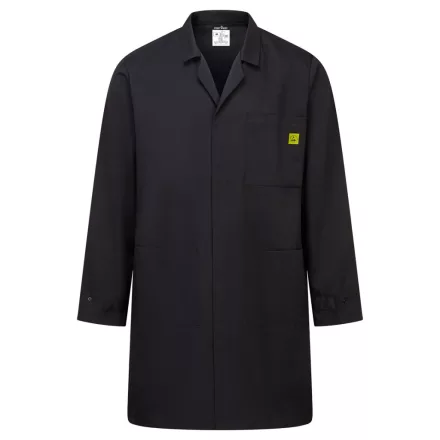 Antisztatikus ESD köpeny PW_AS10BKR5XL Fekete - 5XL méret