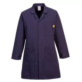 Antisztatikus ESD köpeny PW_AS10NARXS Navy - XS méret