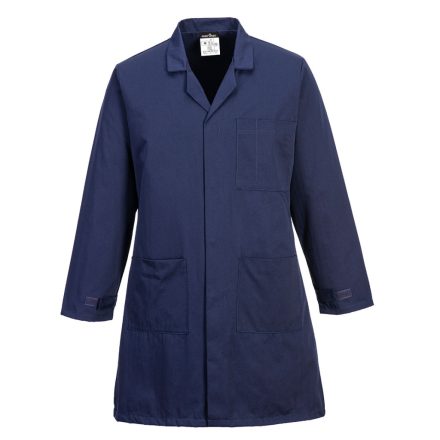 Antisztatikus ESD köpeny PW_AS10NARXS Navy - XS méret