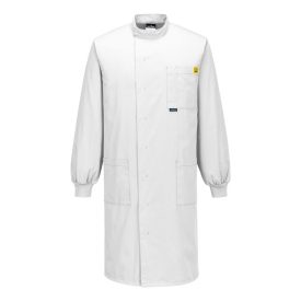 Antisztatikus ESD köpeny PW_AS15WHRL Fehér - L méret