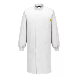Antisztatikus ESD köpeny PW_AS15WHRS Fehér - S méret