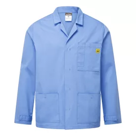   ESD antisztatikus labor kabát PW_AS18HBRXL Hamilton kék - XL méret
