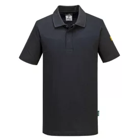 Anti-Static ESD pólóing PW_AS21BKRXS Fekete - XS méret