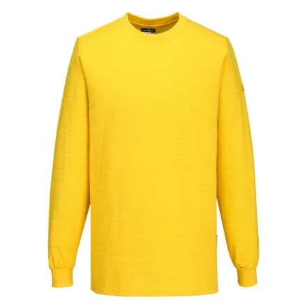 Antisztatikus ESD hosszú ujjú póló PW_AS22YE3L Deep Yellow - L méret