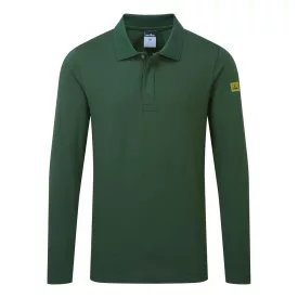   Antisztatikus hoszzú ujjú ESD póló L/S PW_AS23FGRL Erdőzöld - L méret