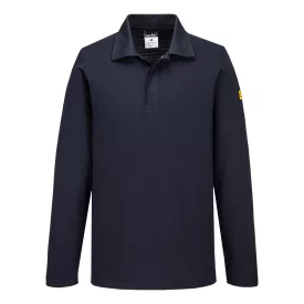   Antisztatikus hoszzú ujjú ESD póló L/S PW_AS23NVRM Navy - M méret
