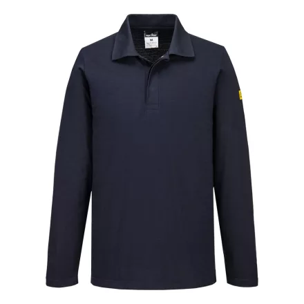 Antisztatikus hoszzú ujjú ESD póló L/S PW_AS23NVRXL Navy - XL méret