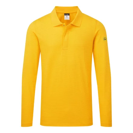 Antisztatikus hoszzú ujjú ESD póló L/S PW_AS23YE3XL Deep Yellow - XL méret