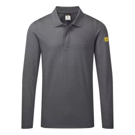   Antisztatikus hoszzú ujjú ESD póló L/S PW_AS23ZOR4XL Zoom szürke - 4XL méret