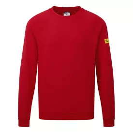   Antisztatikus ESD pulóver PW_AS24DRRXS Mélypiros - XS méret