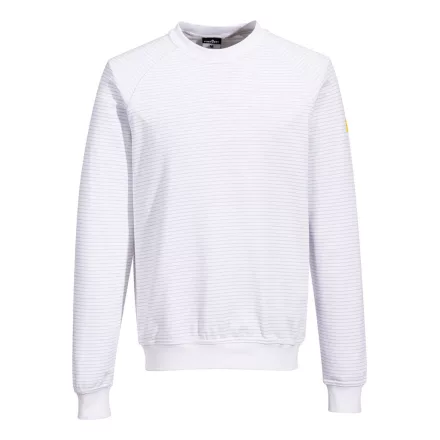 Antisztatikus ESD pulóver PW_AS24WHRXXXL Fehér - XXXL méret