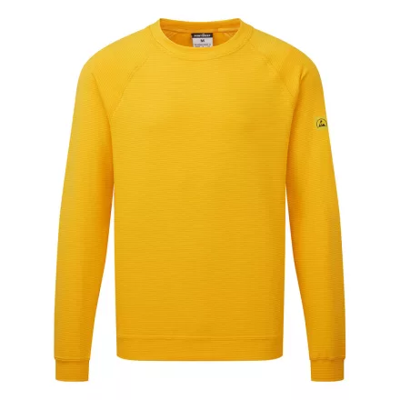 Antisztatikus ESD pulóver PW_AS24YE3XL Deep Yellow - XL méret