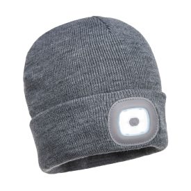   Beanie USB újratölthető LED-es fejlámpa  PW_B029GRR Szürke -  méret