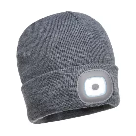   Beanie USB újratölthető LED-es fejlámpa  PW_B029GRR Szürke -  méret