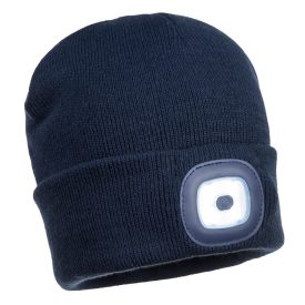   Beanie USB újratölthető LED-es fejlámpa  PW_B029NAR Navy -  méret