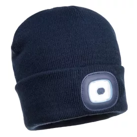   Beanie USB újratölthető LED-es fejlámpa  PW_B029NAR Navy -  méret